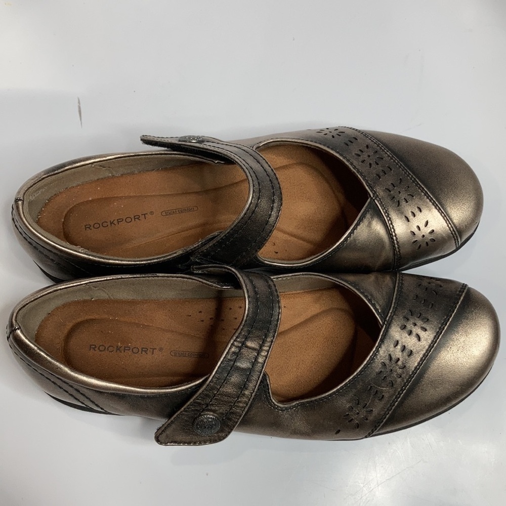 Rockport Daisey mary Jane Shoes metallic bronze size 9.5 - Picture 5 of 10